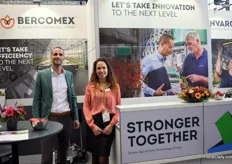 Mathijs van Langen of Bercomex together with the marketing lady of Invaro Indra Menting. Together they stood for the slogan; Stronger Together.
